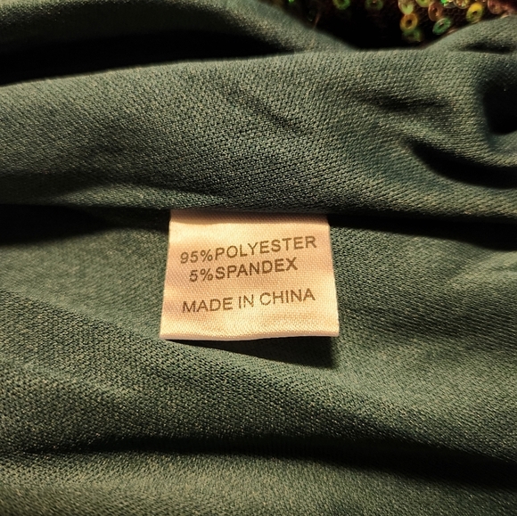 🚫SOLD🚫 Missord One Shoulder Beaded Sleeve Gradient Sequin Dress - Picture 16 of 16